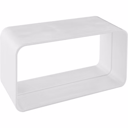 Flachkanalsystem Lüftungskomponenten für Abluft Winkel Abzweige Adapter Halterungen PVC