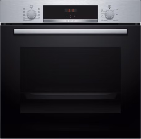 Bosch Einbau-Backofen Edelstahl 71 l 3D-Heißluft EcoClean Teleskopauszug Energieeffizienz A+ HBA534ES3