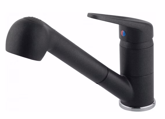 Franke Küchenarmatur 115.0692.886 Novara Plus Onyx mit Auszugsbrause