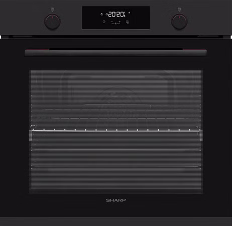 Sharp Einbau-Backofen K-71P28BNH-EU 78 Liter Pyrolyse Funktion LED-Display 1-fach Vollauszug