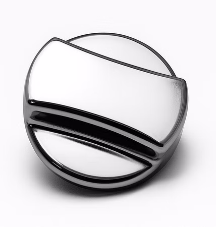 Drehexcenterkappe für Küchenspülen Edelstahl hochglanz Ø 46 mm Ersatzteil für Excenterventil, langlebige Qualität Made in Germany, kompatibel mit Blanco, Systemceram, Schock