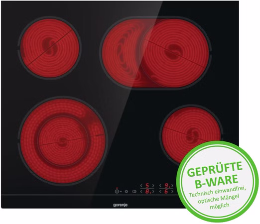 Gorenje Glaskeramik Kochfeld 60 cm FishZone StayWarm ECT643BSCOT B-Ware