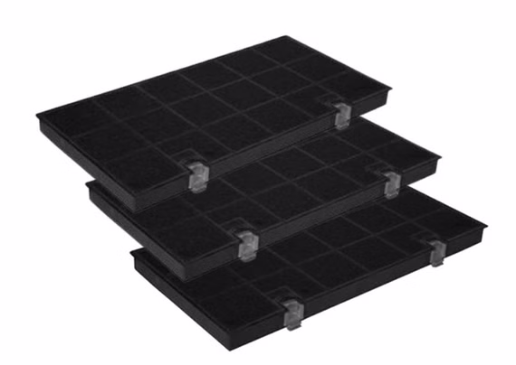3er SET Aktiv-Kohlefilter für Typ 150, KF60, DKF24, AEG Bauknecht Electrolux.