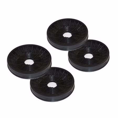 4 Aktivkohlefilter für Silverline AF 100 Dunstabzugshaube, Modell KBF-1199.