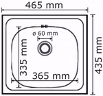 Edelstahlspüle E33 für 40er Unterschrankbreite von QUELLMALZ. Edelstahlspüle E33 für 40er Unterschrankbreite von QUELLMALZ.