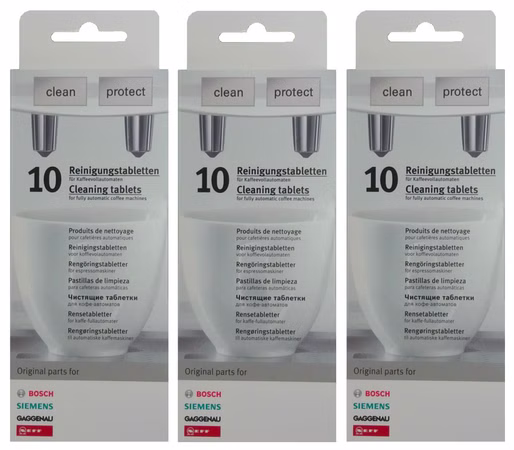 3 x 10 original Reinigungstabletten Bosch Siemens Neff Gaggenau