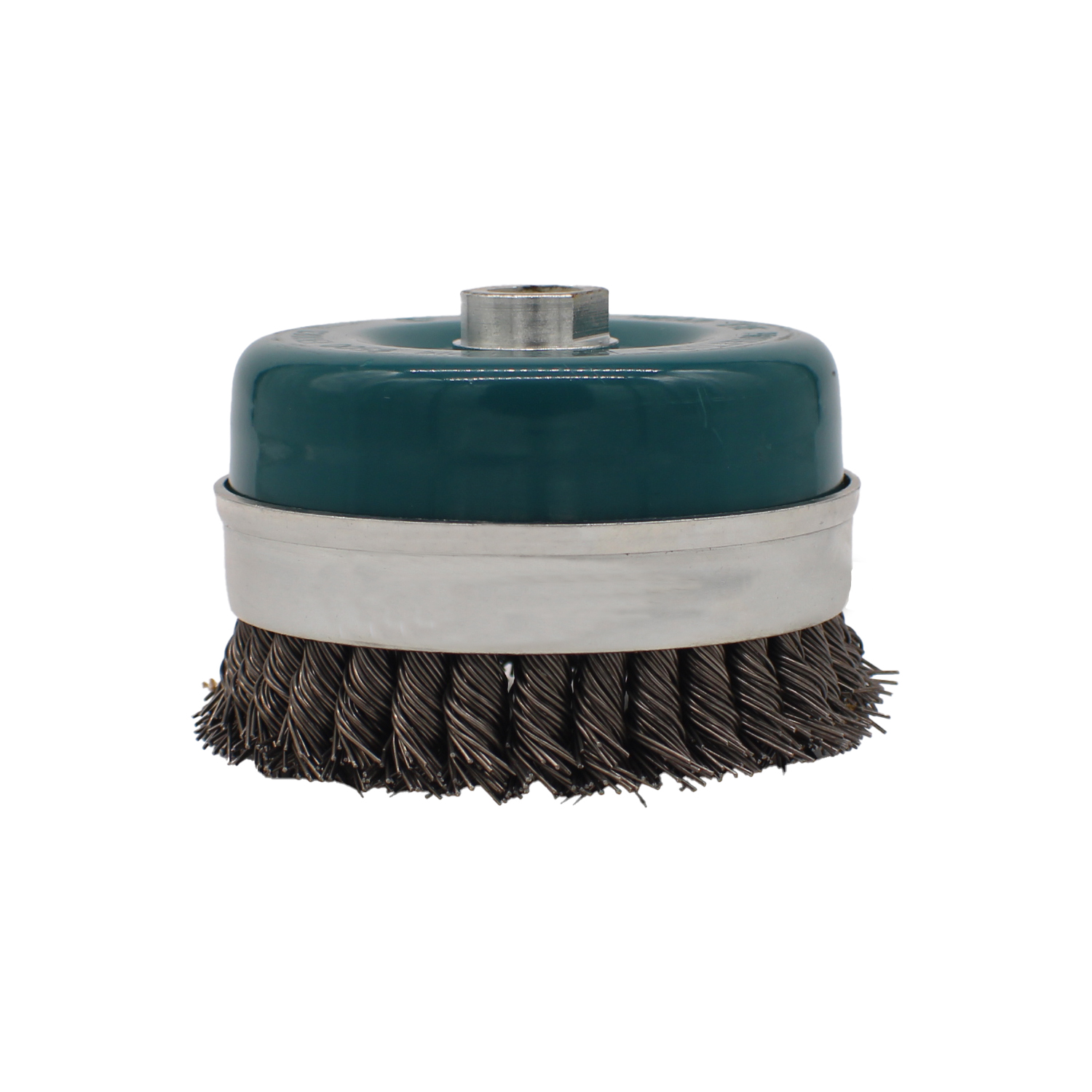 Zopf-Topfbürste M14 Für Metallarbeiten - 90mm Durchmesser Mit Stahldraht-Borsten