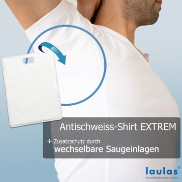 laulas EXTREME functional undershirt for men - against very large armpit sweat stains