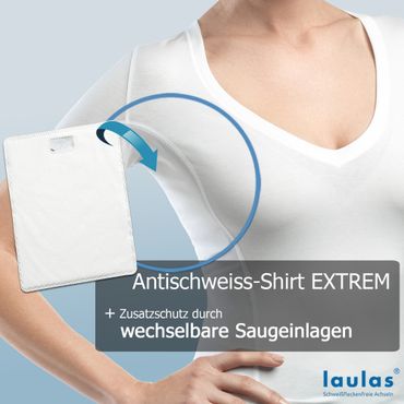 laulas EXTREME functional undershirt for women - against very large armpit sweat stains