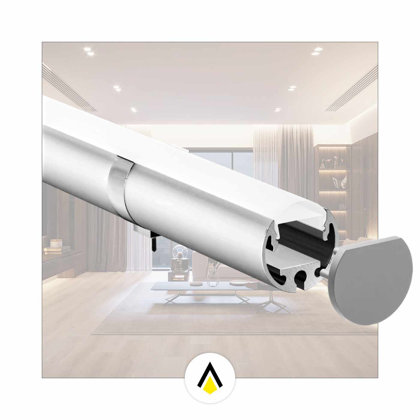 Einbau- Flügelprofil