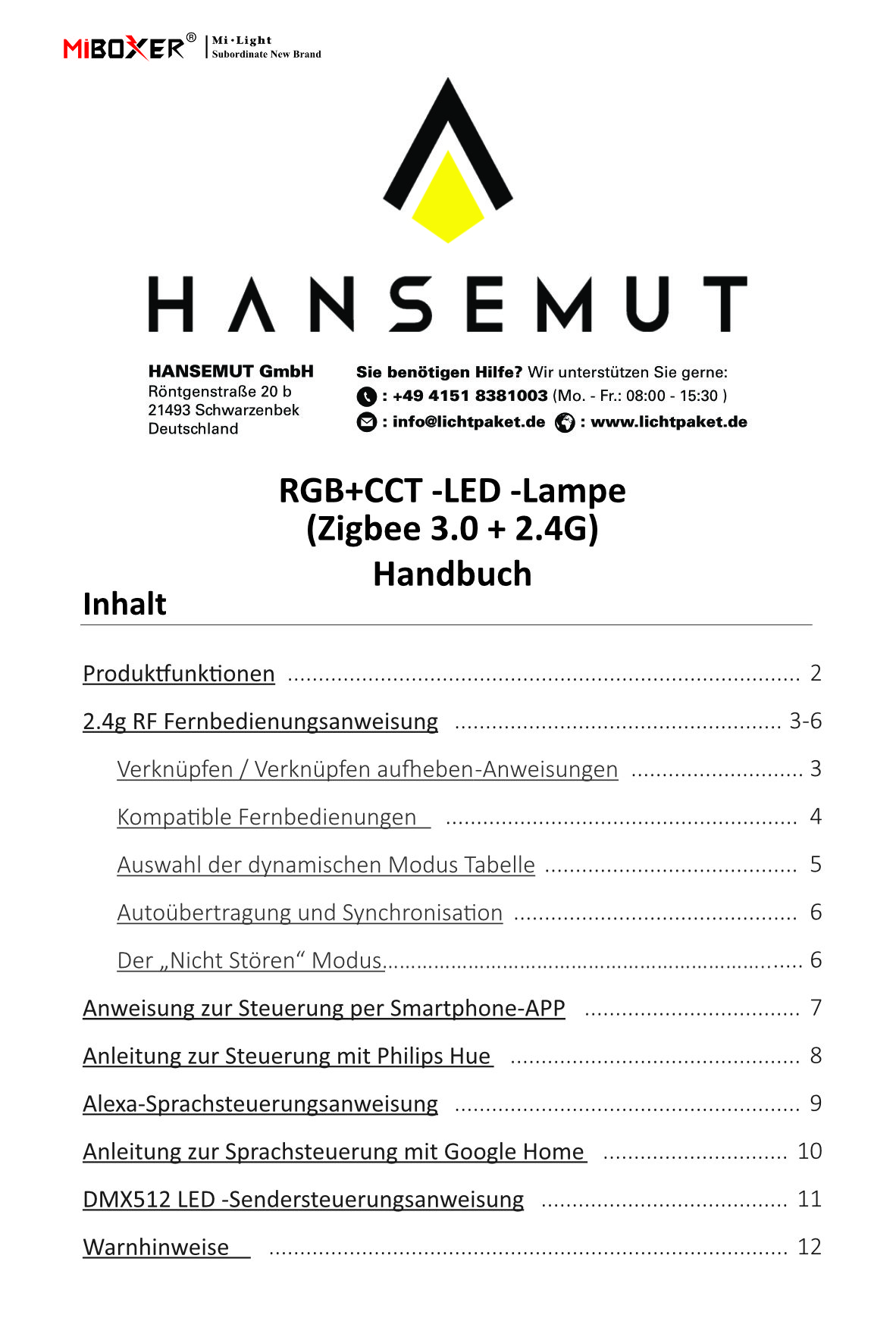 ZigBee Leuchtmittel Anleitung