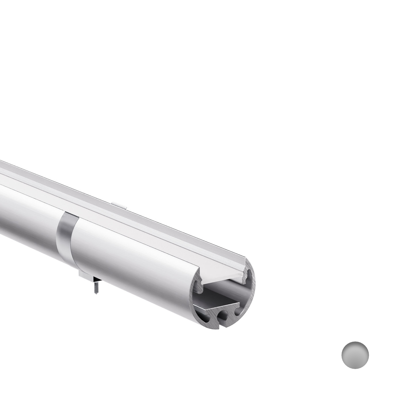 LED Alu Profile große Rundprofile Eloxiert für 12 mm LED-Streifen mit ...