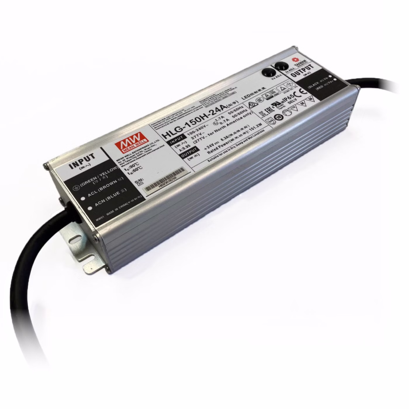 MeanWell HLG-150H-24A Netzteil mit 150 Watt Leistung