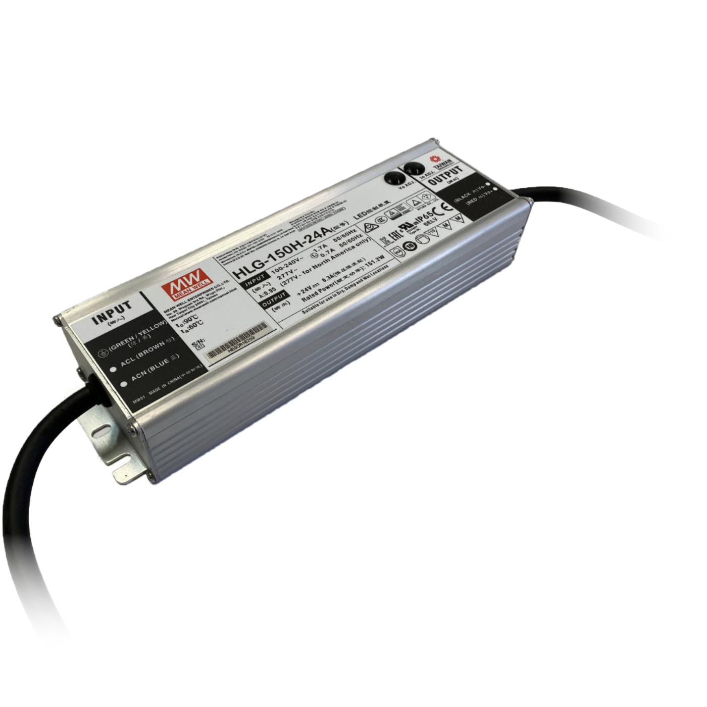 MeanWell HLG-150H-24A Netzteil mit 150 Watt Leistung