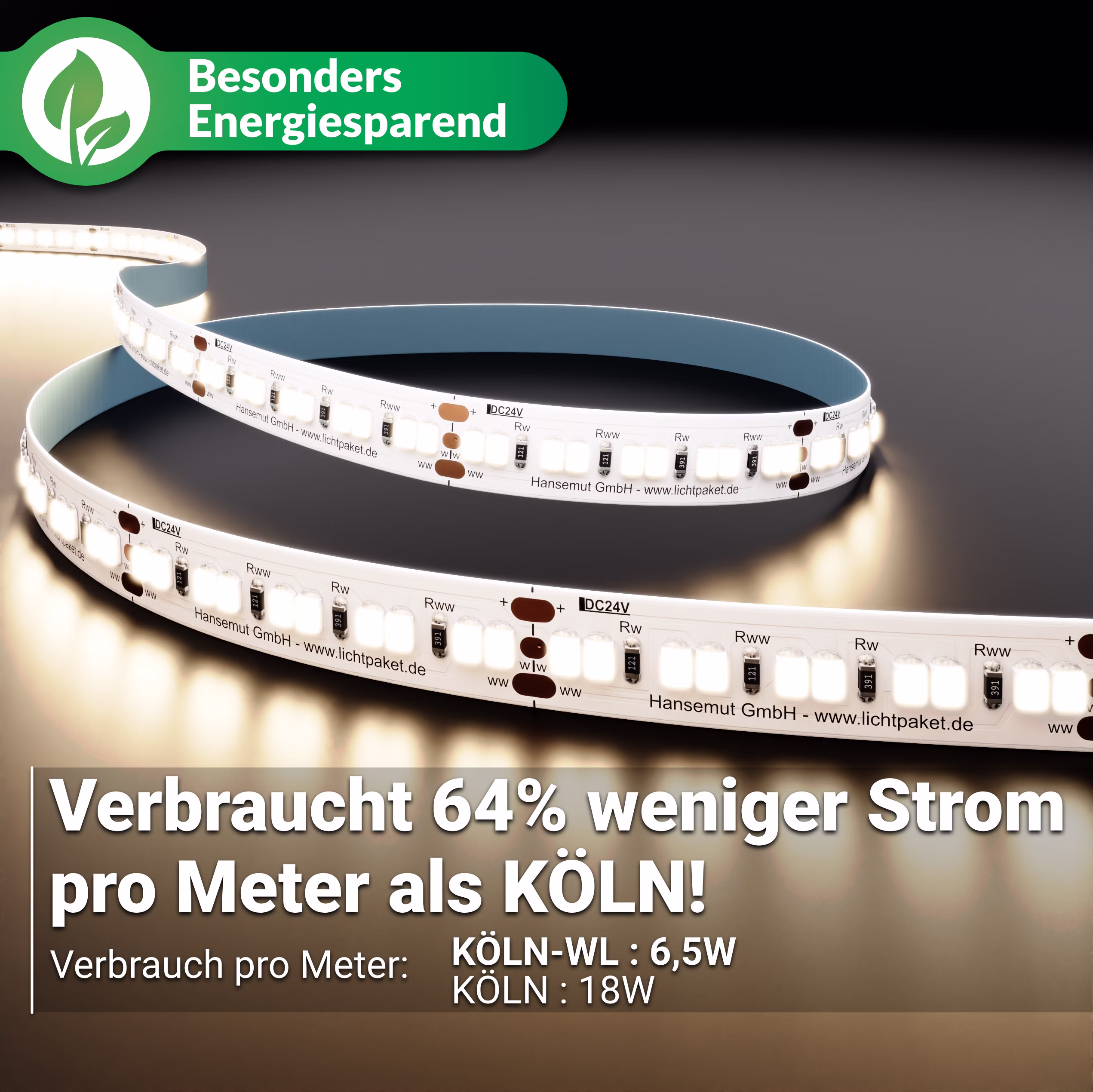 CCT LED-Streifen KÖLN-ECO Deep Tunable White