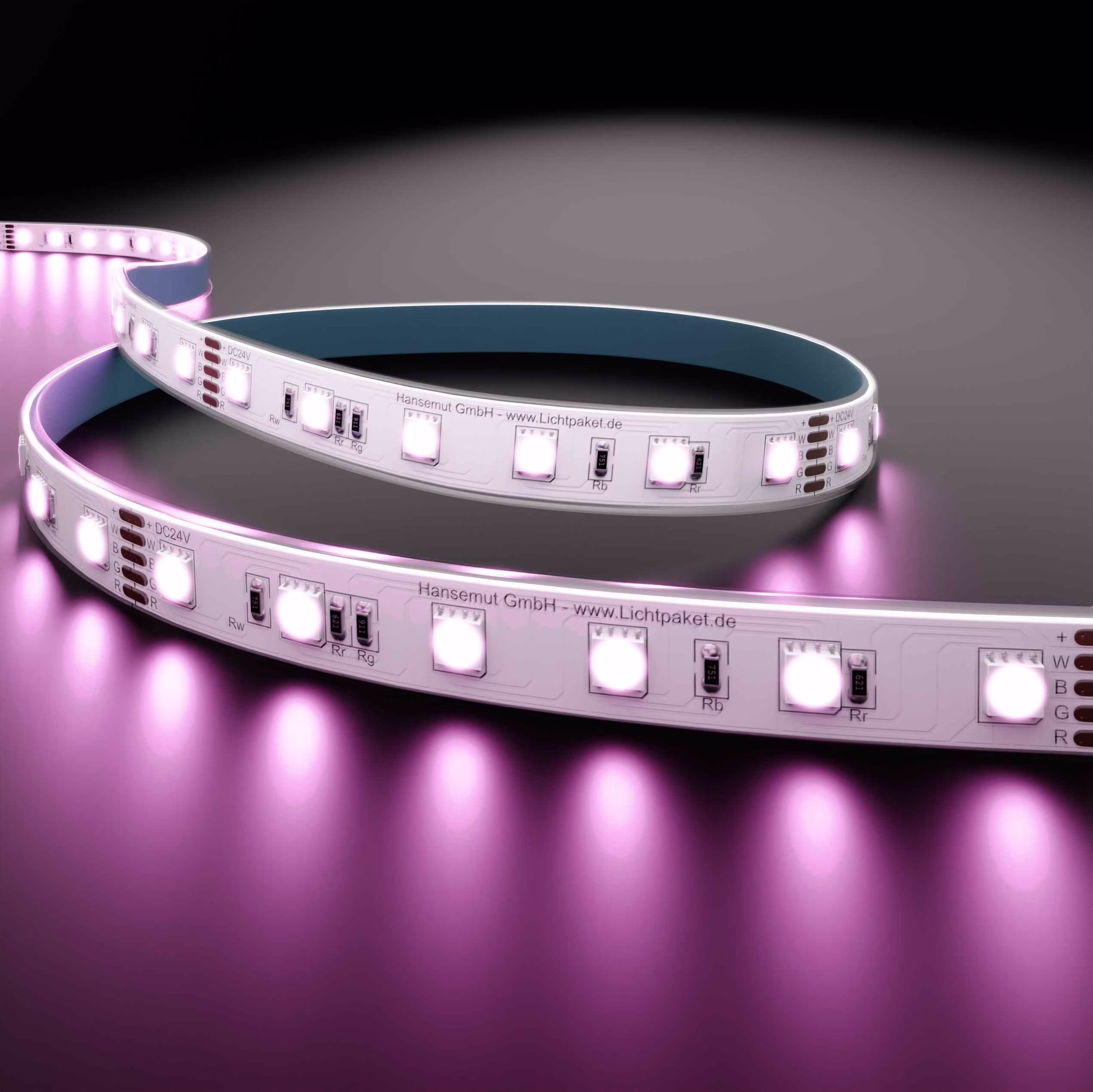 RGBW Sauna LED-Streifen FREIBURG IP65 für Sauna und Nassraum