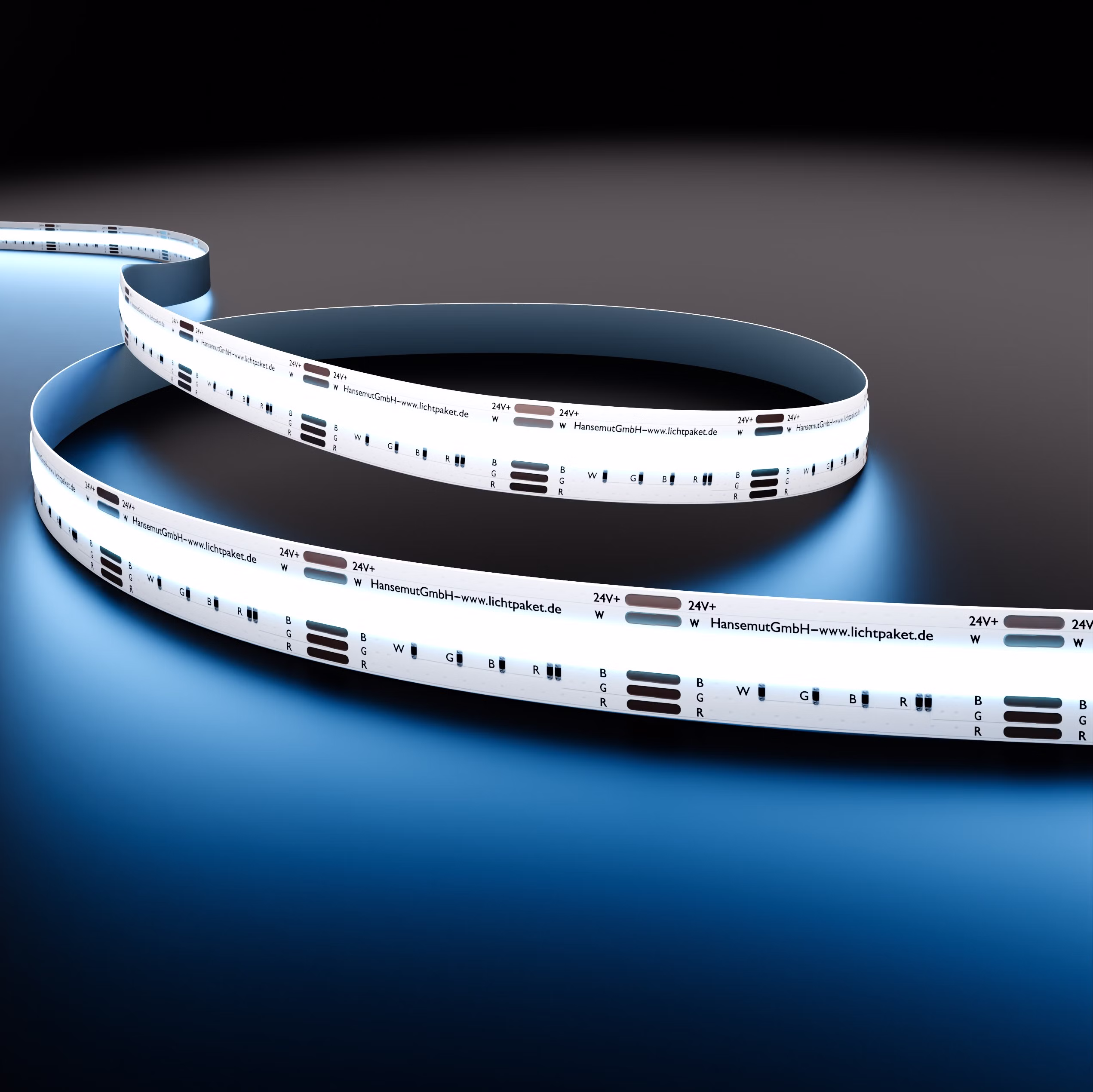 COB RGBW LED-Streifen HAGEN 840 LEDs pro Meter