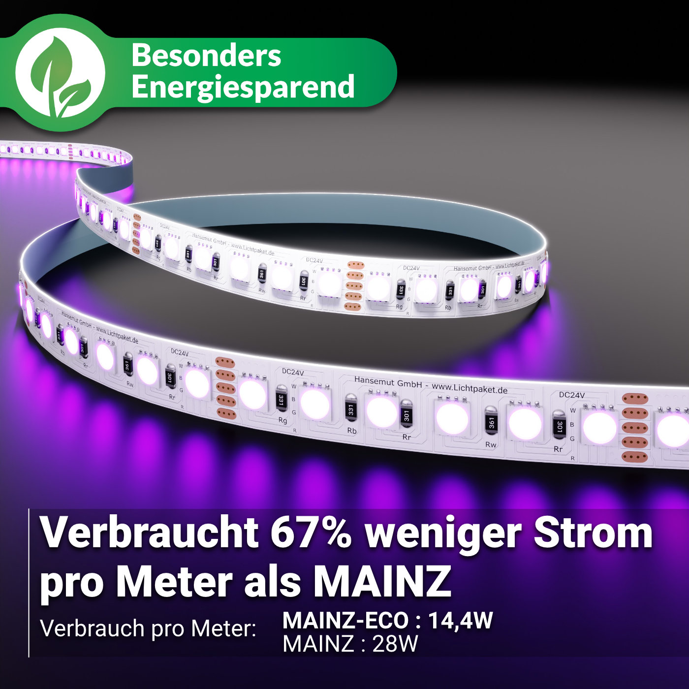 RGBW 4in1 LED-Streifen MAINZ-ECO SMD 5050