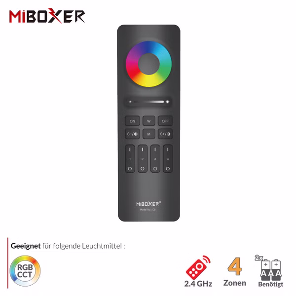 RGB-CCT 2,4 Ghz Funkfernbedienung C5