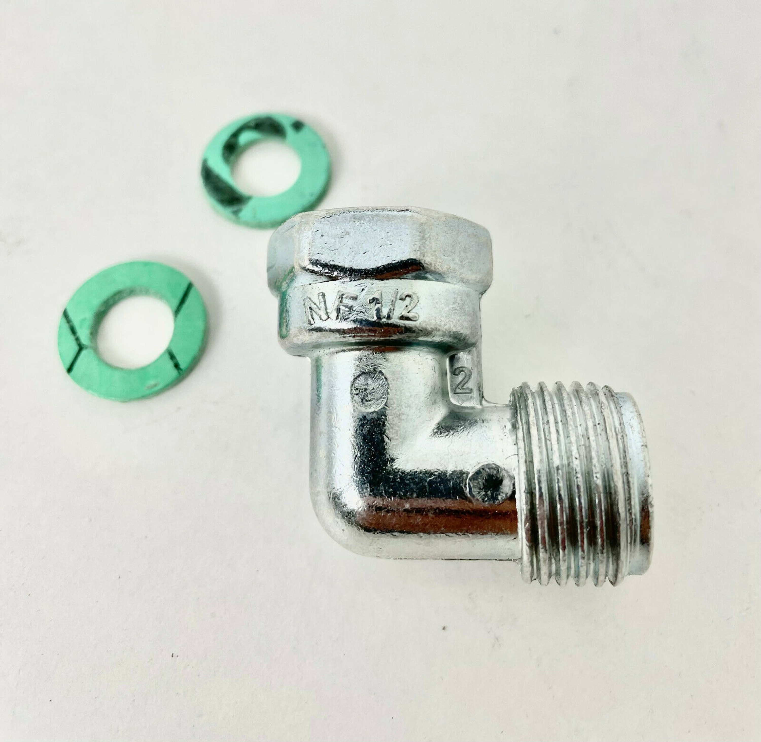 BSD Gas Verbindungswinkel 90° 1/2" - Adapter Mit Außen- Und Innengewinde