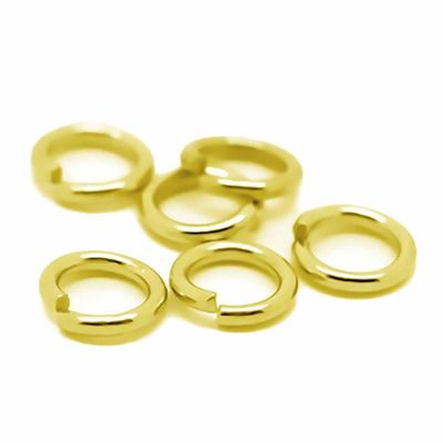 Ösen 100 Ringe goldfarben Verbindungsringe 5 x 0,9 mm offen Biegeringe,