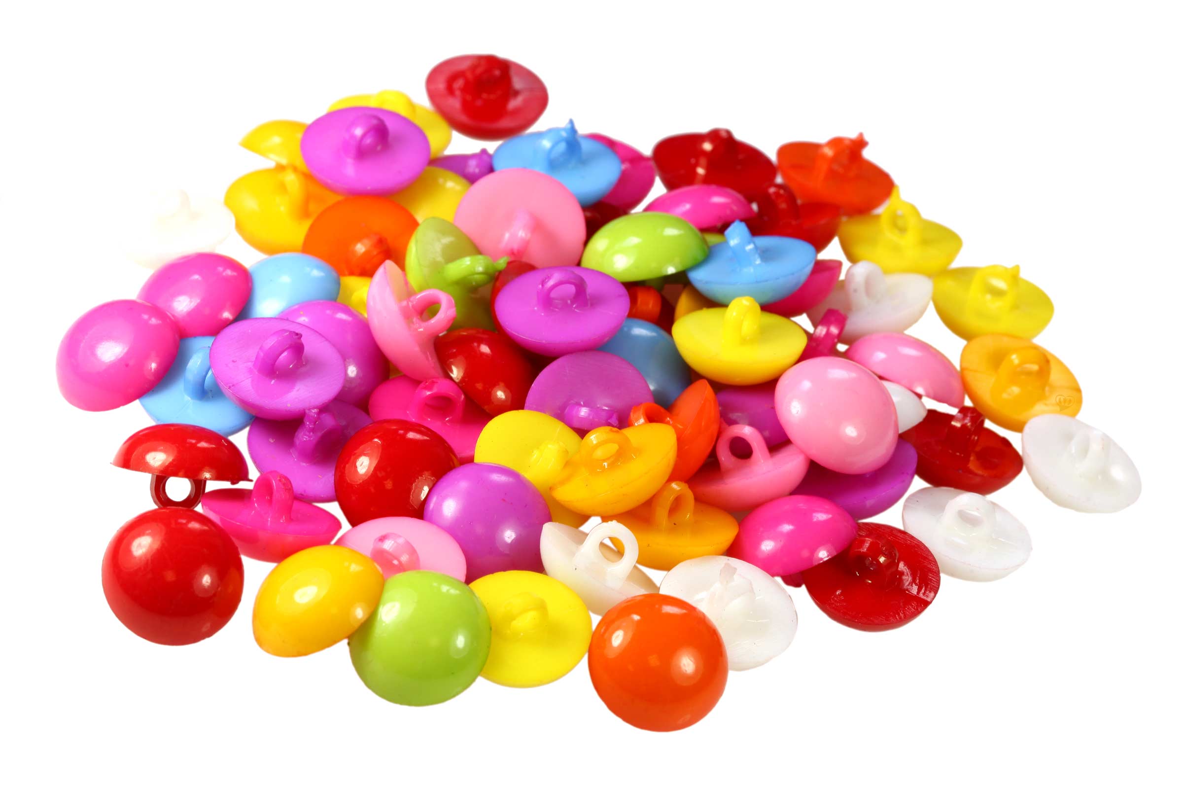 rund freie Farbwahl oder Farbmix Farbe:pink 15 mm 10 x Kinderknopf /Ösenknopf 1-Loch