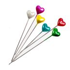 Stecknadeln Herzkopf 140 Stück Polsternadeln Herznadeln 55mm