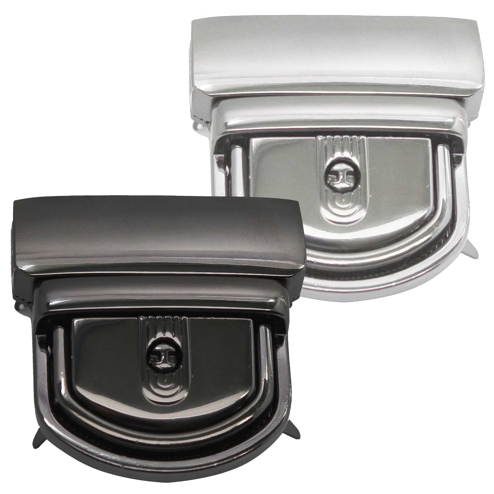 Mappenschloss 42x42mm Mit Schlüssel - Metall Verschluss Für Taschen & Mappen