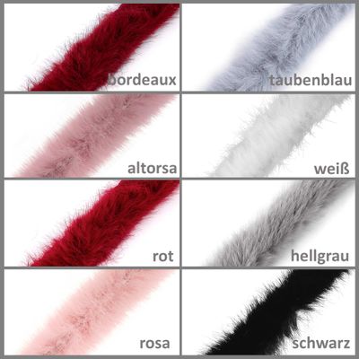Fellborte Aus Kunstpelz (Polyester) – Meterware Ab 1 M, Breite 3 Cm (mit Saum), Farbe Creme, Zum Annähen