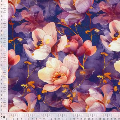 Jersey Stoff Bambus Viskose Poppy Flower digital Meterware Oeko-Tex f.  Shirts Kleider & Loops 150cm Maschenware Sommer beere rosa | maDDma  Bastelbedarf