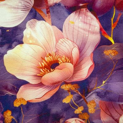 bambus journal Azure Bloom Bamboo Journal – KIHAN main image 1