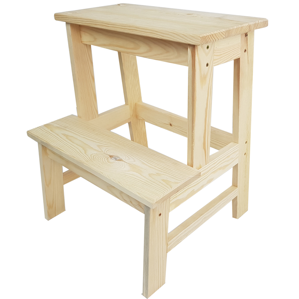 Holz Hocker Stufenhocker Tritthocker Schemel Fußhocker Fußschemel