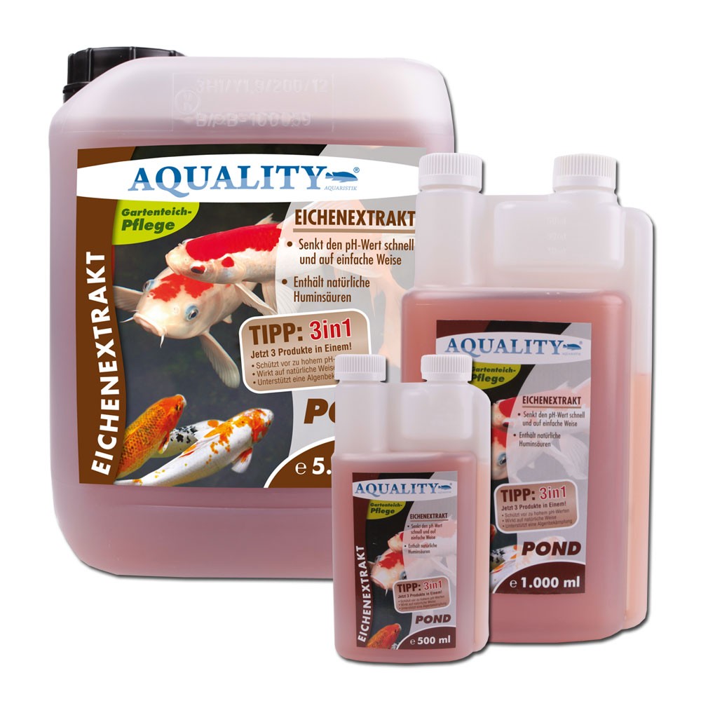 (5,€/l) AQUALITY Eichenextrakt POND pH Minus senkt den pH Wert 5000