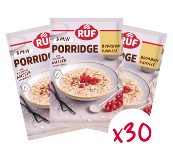 RUF Monats-Vorrat Porridge Bourbon Vanille (30 Stück) - Bild 0