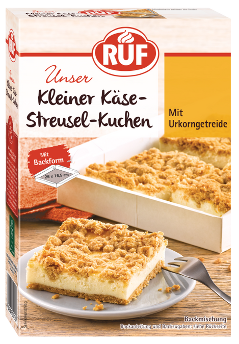 RUF Kleiner Käse-Streusel-Kuchen Backmischung