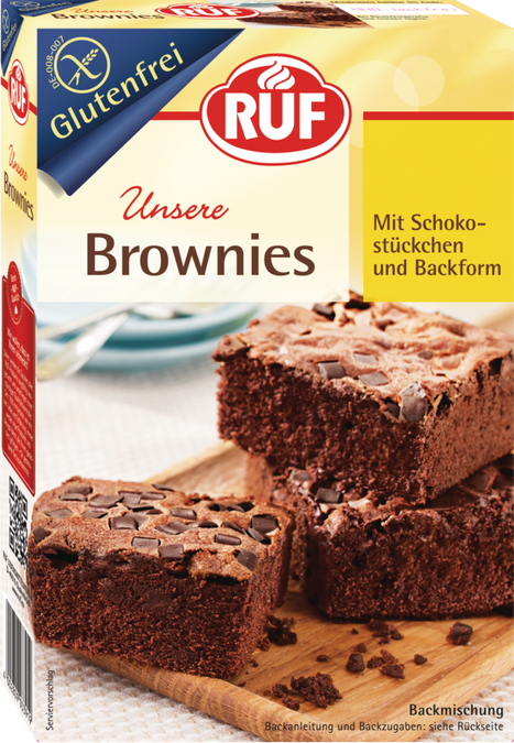 RUF Brownies glutenfrei Backmischung