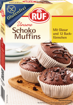 RUF Schoko Muffins glutenfrei Backmischung