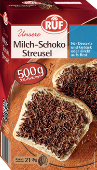 RUF Milch Schoko Streusel 500g