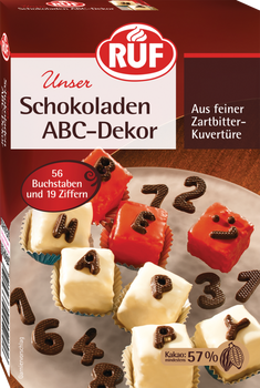 RUF Schokoladen ABC-Dekor