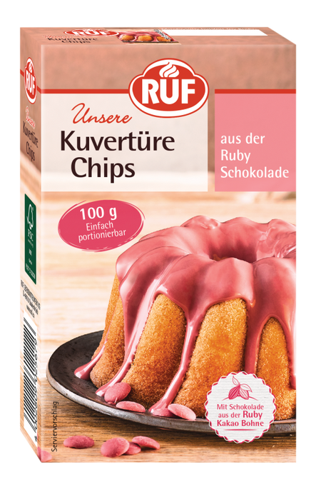 RUF Kuvertüre Chips Ruby