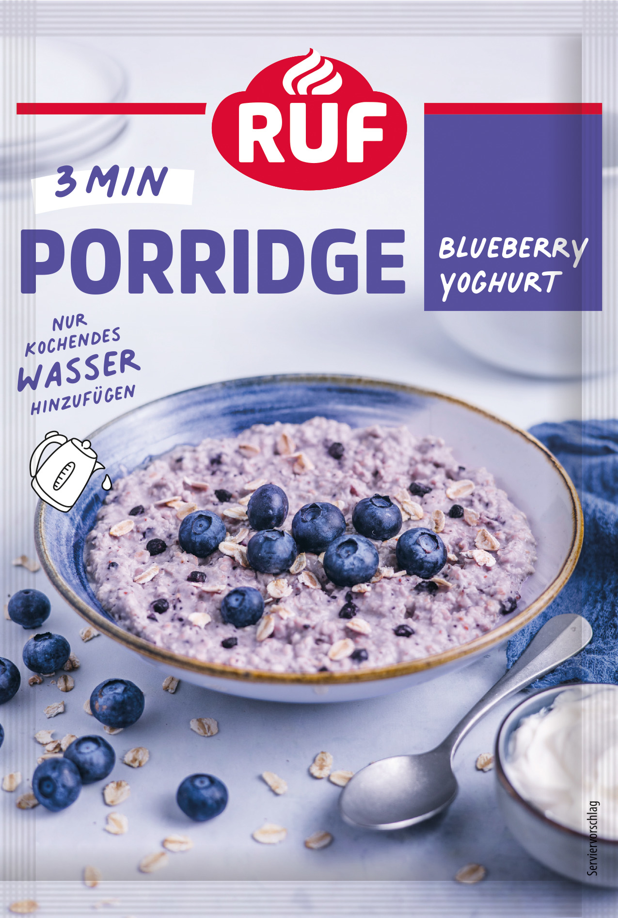 Porridge Blueberry Yoghurt