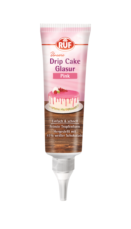 RUF Drip Cake Glasur Pink