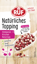 RUF Natürliches Topping Himbeer Kirsche Reiscrisps