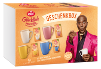 RUF Glücklichmacher große Geschenkbox 4 Tassen, 8 Puddinge 