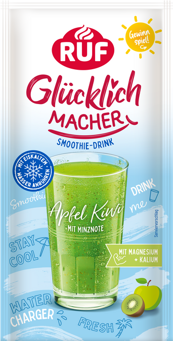 RUF Glücklichmacher Smoothie Drink Apfel Kiwi