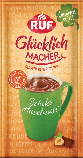 RUF Glücklichmacher Schoko Haselnuss Tassenpudding