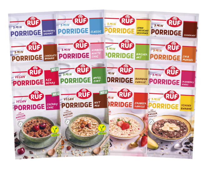 RUF Probier Set Porridge Alle Sorten (16 Stück)