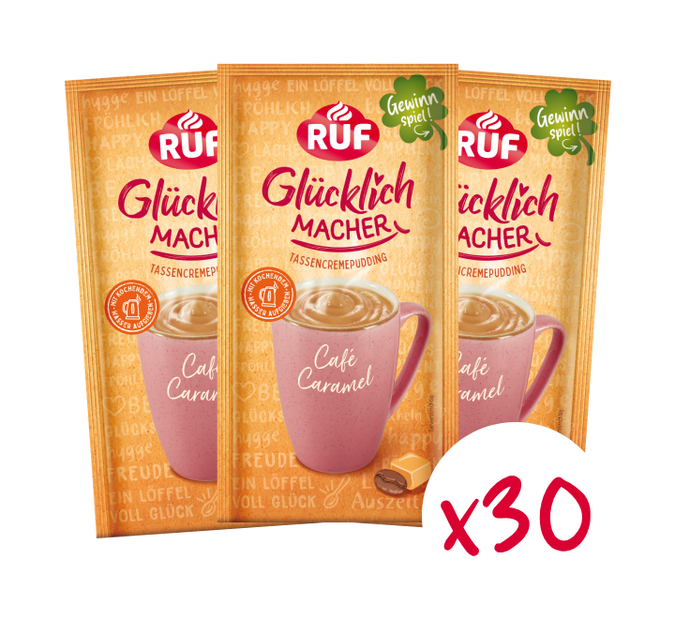 RUF Monats-Vorrat Glücklichmacher Café Caramel (30 Stück)