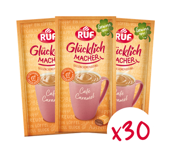 RUF Monats-Vorrat Glücklichmacher Café Caramel (30 Stück)