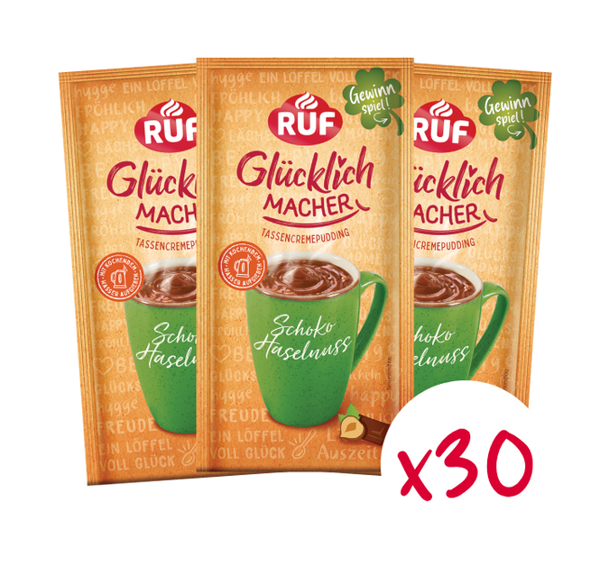 RUF Monats-Vorrat Glücklichmacher Schoko Haselnuss (30 Stück)